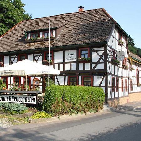 Hotel Zum Burgergarten Stolberg i. Harz Buitenkant foto